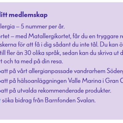 Bli medlem i Astma- och Allergiföreningen i Blekinge