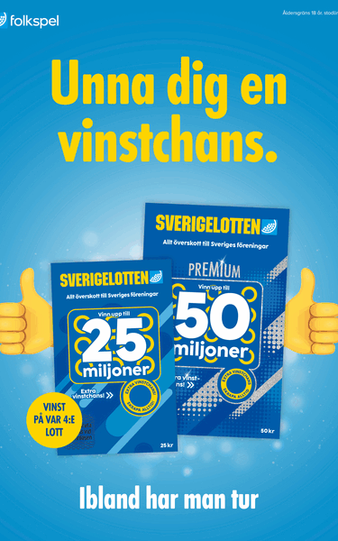 Sverigelotten från Folkspel vi säljer